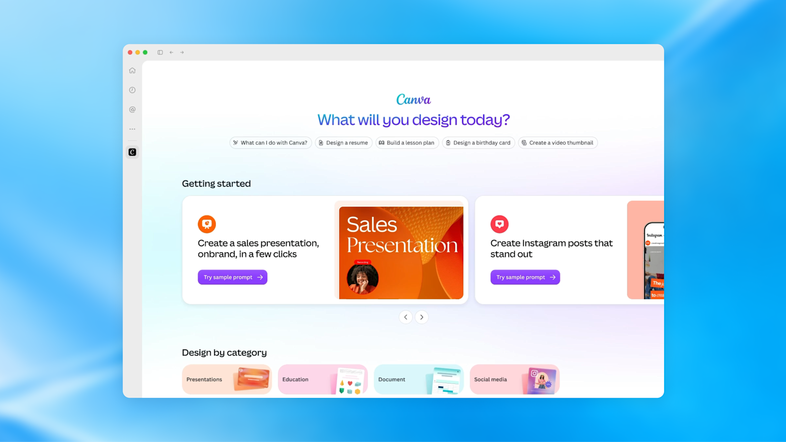 OpenAIが公開したプラグイン拡張機能の画面。ChatGPTの画面の中でデザインツールのCanvaを使っている例